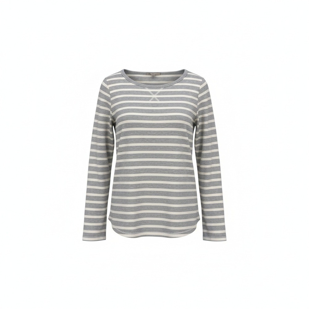 Gap Womens Striped Long Sleeve Top With Elbow Patches Size Small